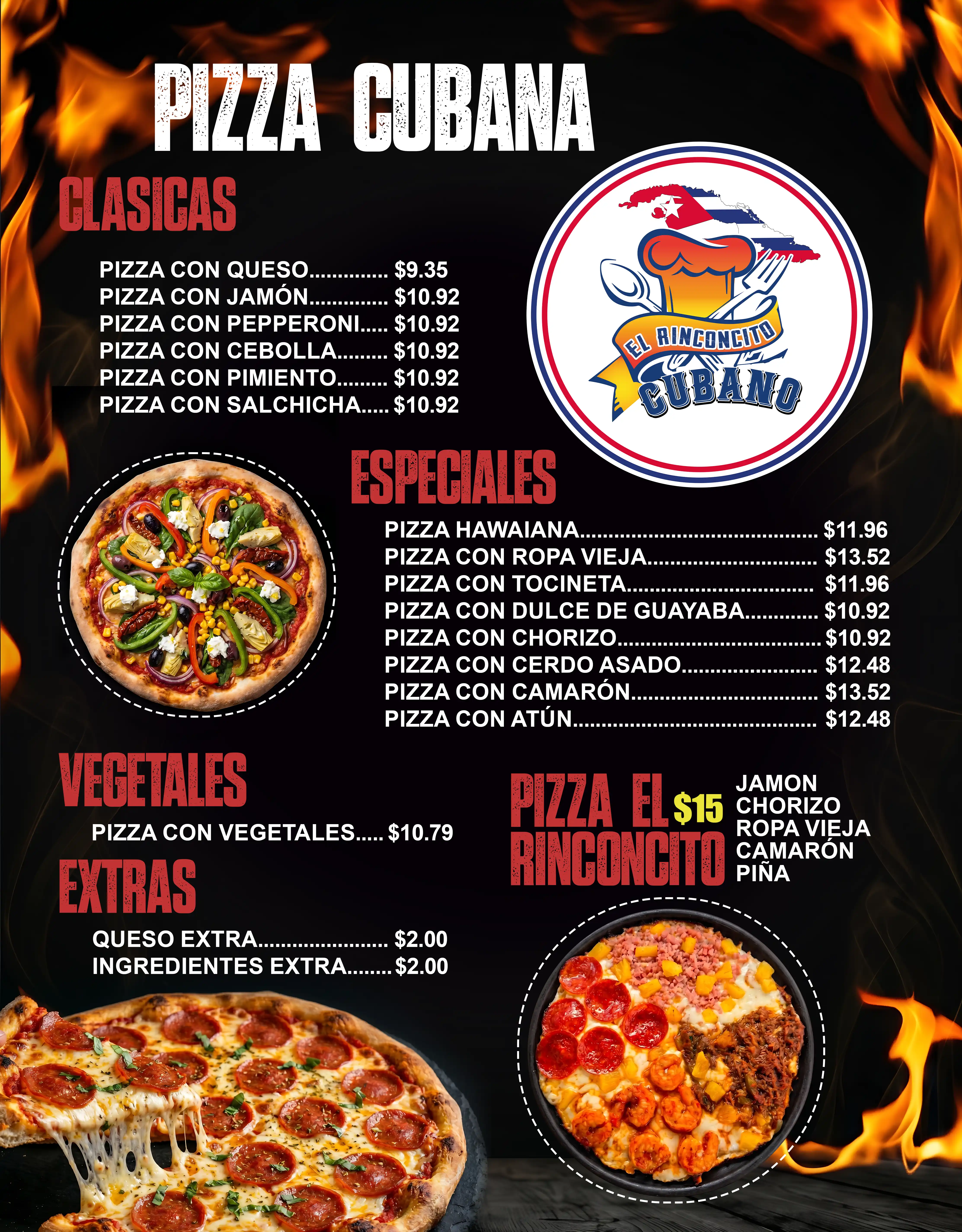 Menú El Rinconcito Cubano - Página 1