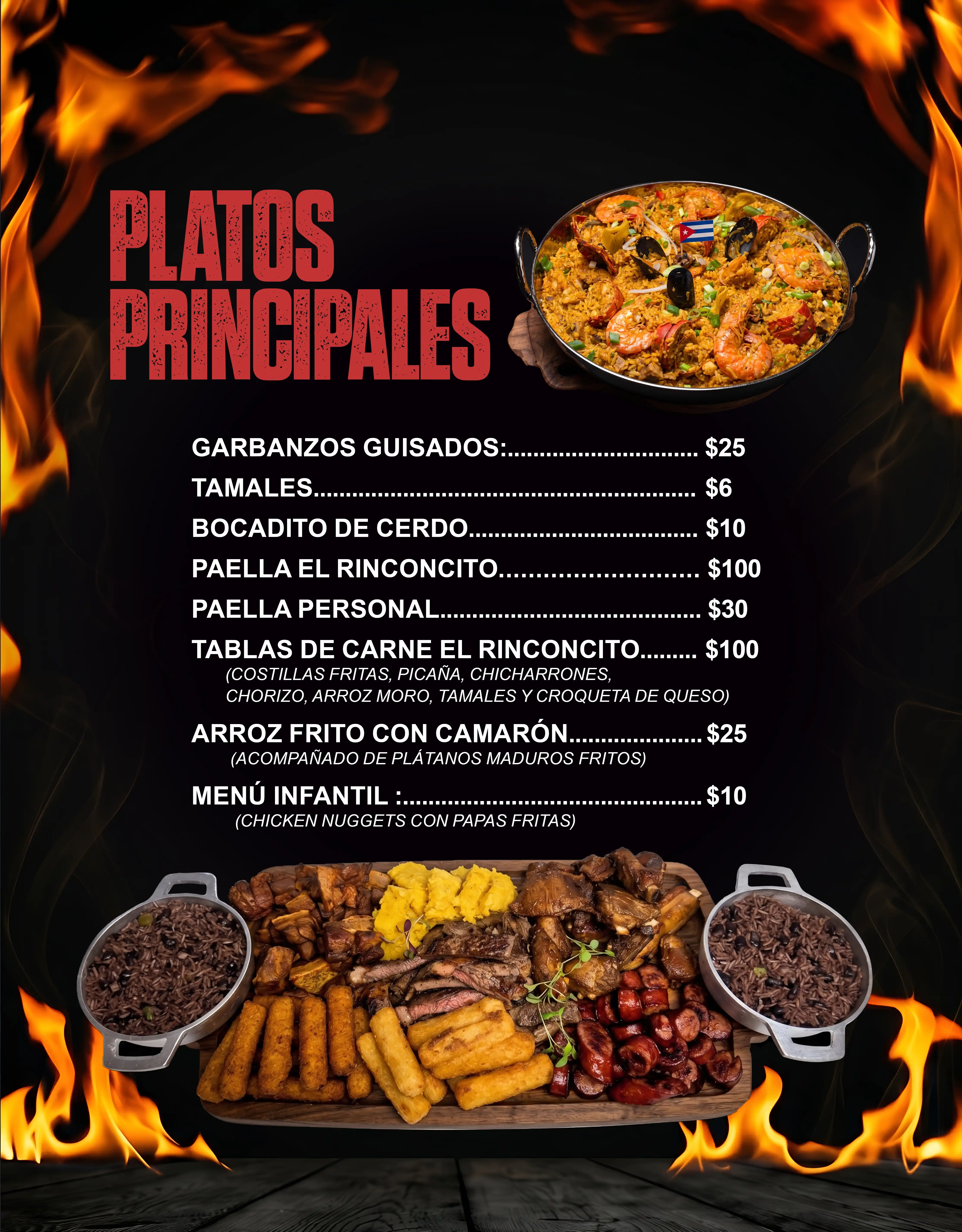Menú El Rinconcito Cubano - Página 3